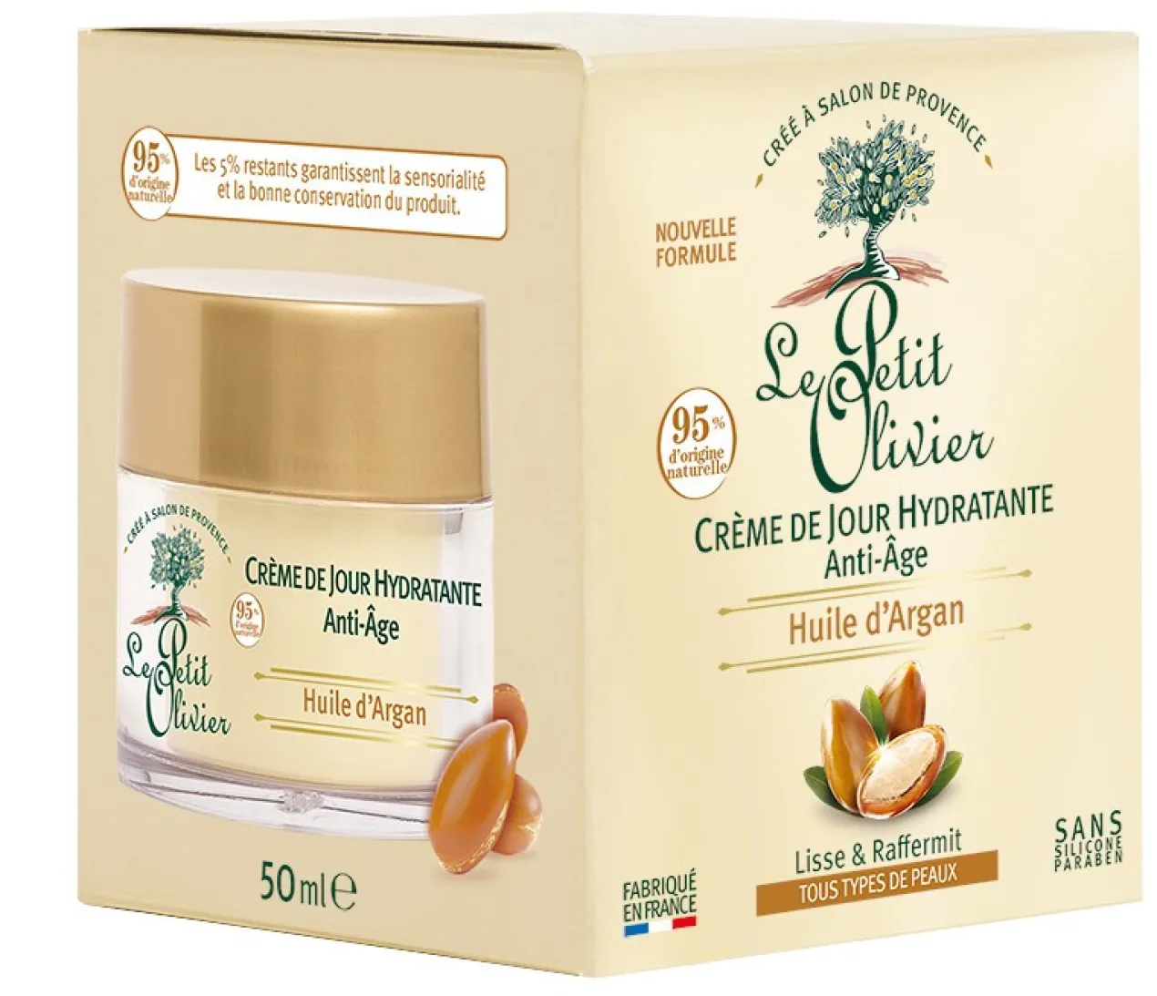 Creme de Dia Antienvelhecimento com Óleo de Argan