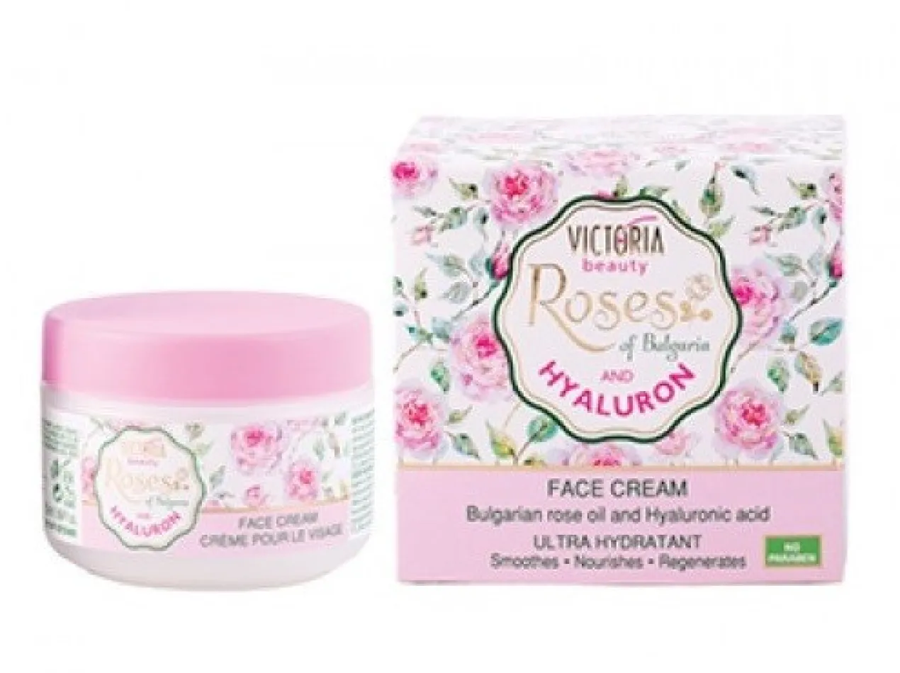 Creme Facial de Dia com Rosas & Ácido Hialurónico