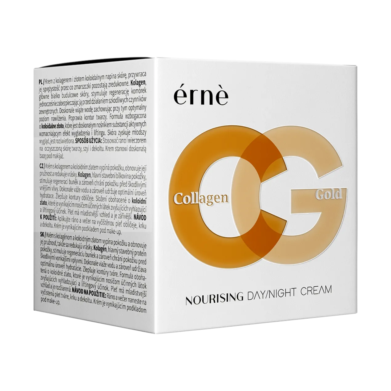 Creme Facial Nutritivo com Colagénio e Ouro para Dia e Noite