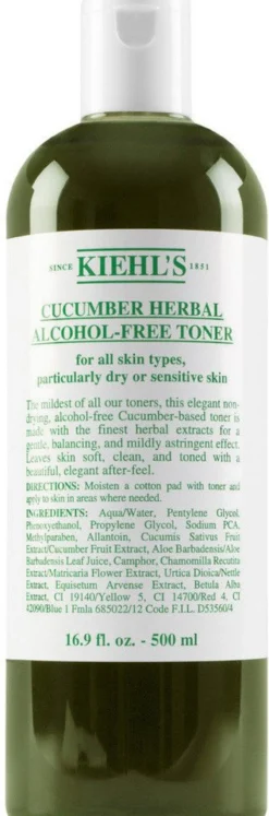 Cucumber Herbal Alcohol-Free Toner Tónico Facial de Pepino