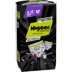 Cuecas Infantis Absorventes para Noite Ninjamas (idade 8-12)