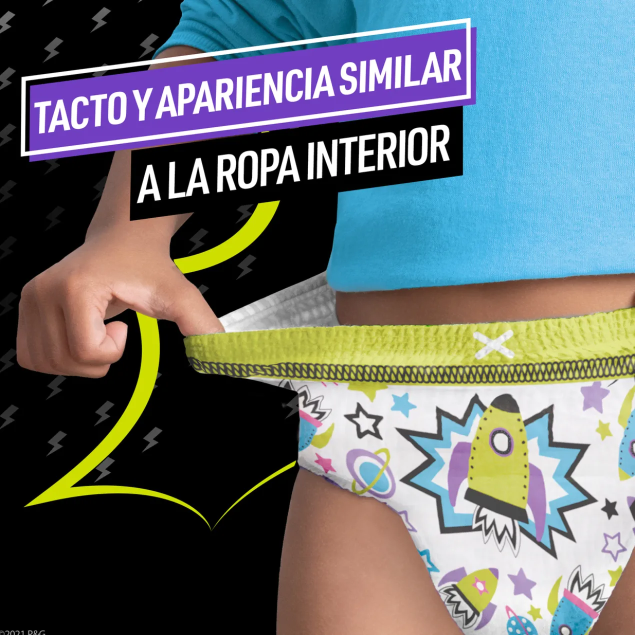Cuecas Infantis Absorventes para Noite Ninjamas (idade 4-7)