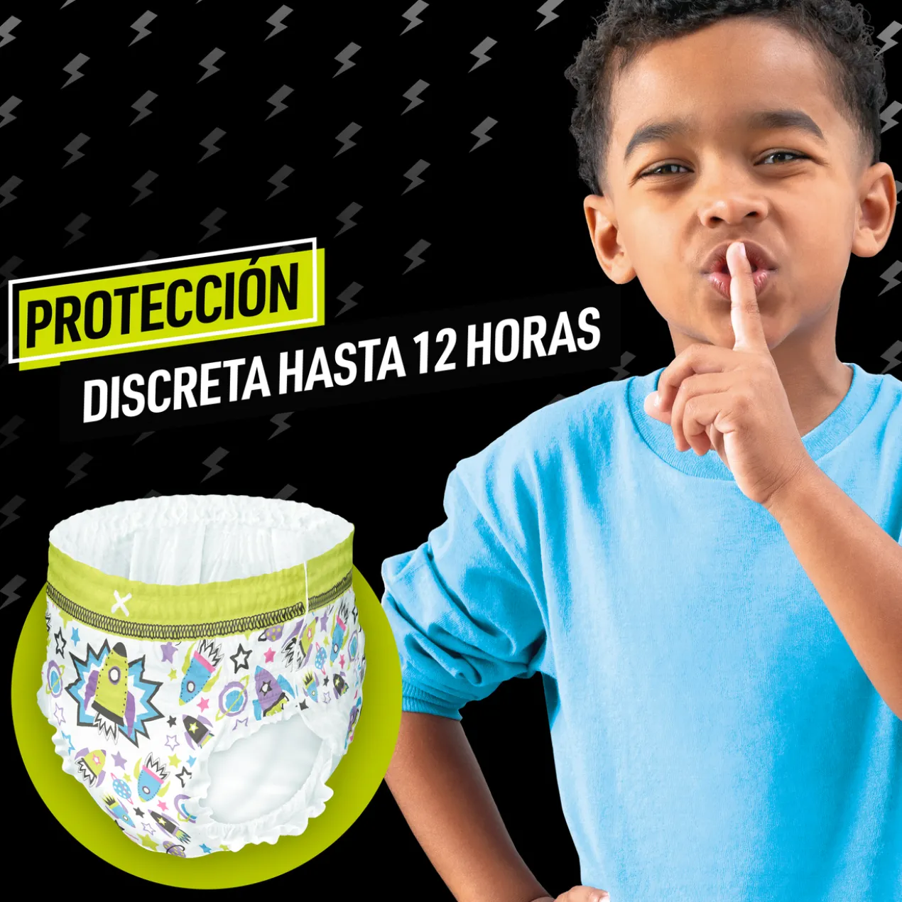 Cuecas Infantis Absorventes para Noite Ninjamas (idade 4-7)