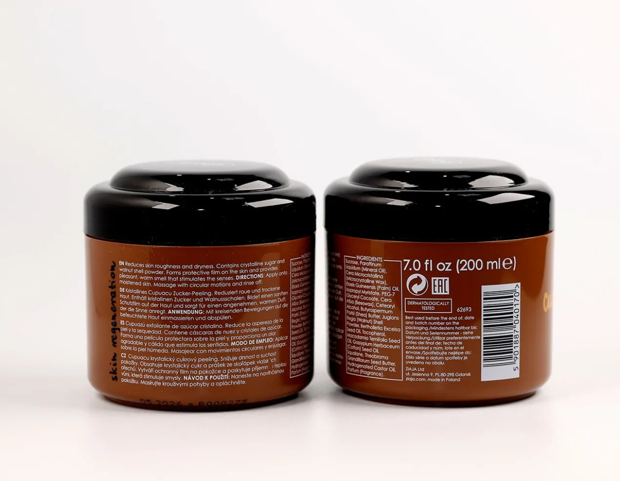 Cupuaçu Esfoliante Corporal de Açúcar Cristalino