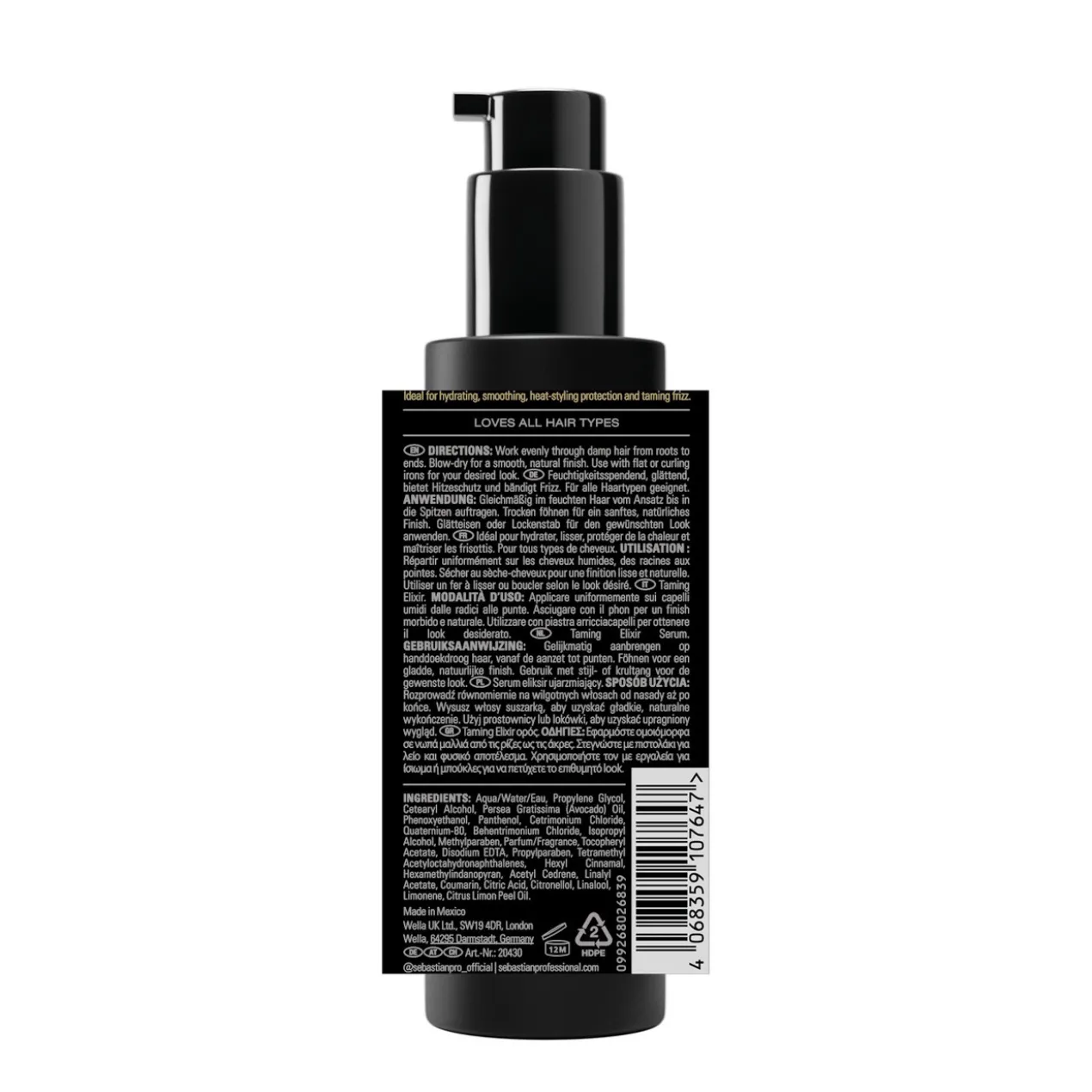 Dark Oil Taming Elixir Sérum Protetor térmico Profissional