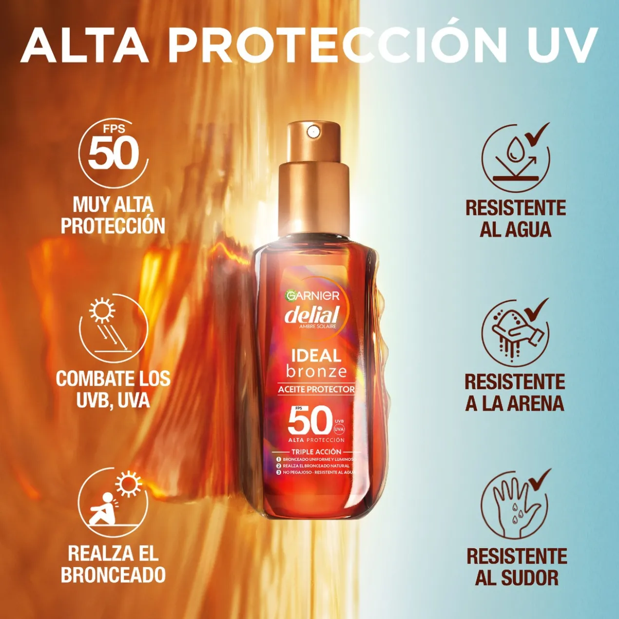 Delial Ideal Bronze Óleo Protetor SPF50