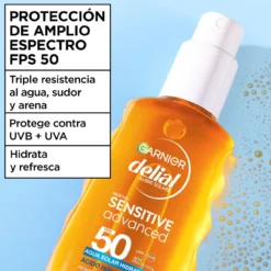Delial Sensitive Advanced Água Solar Hidratante FPS 50