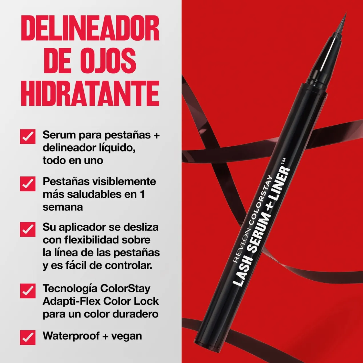 Delineador de Olhos Líquido ColorStay Lash Serum + Liner