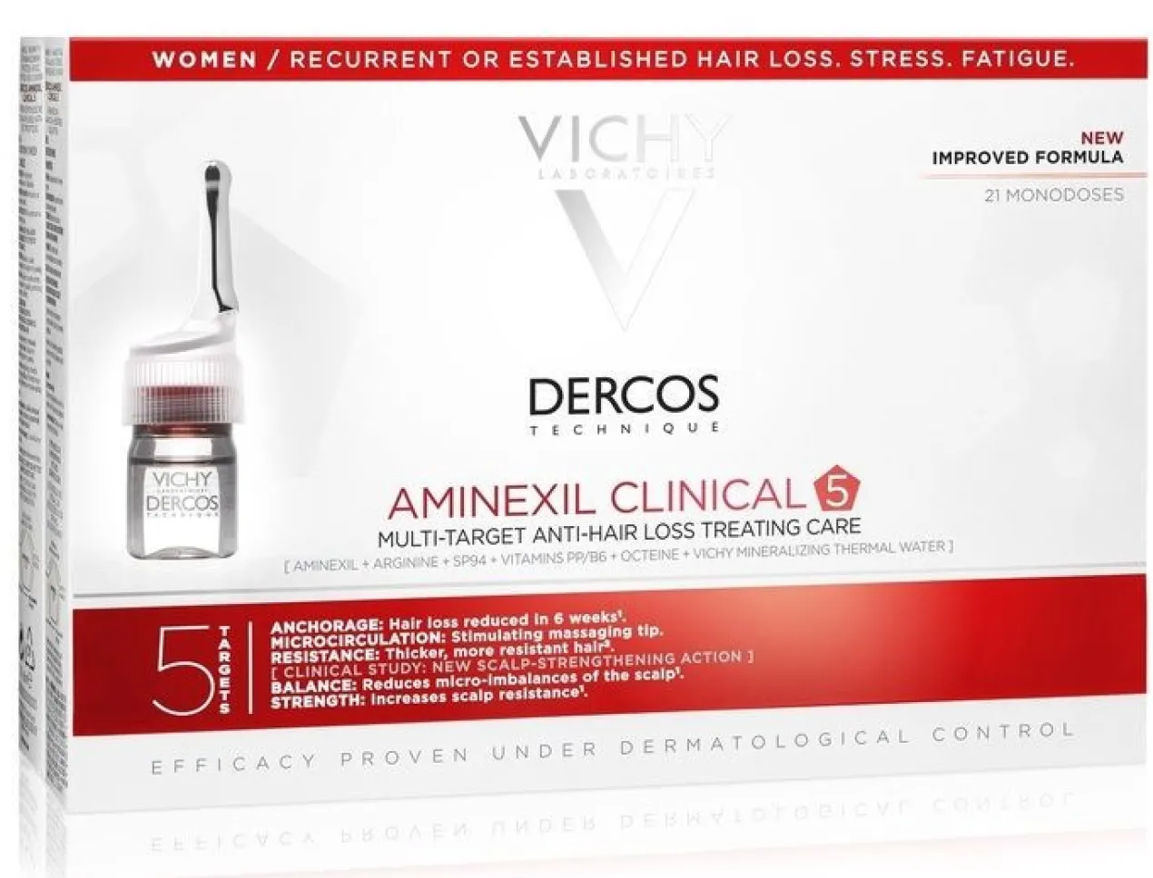 Dercos Aminexil Ampolas Antiqueda Mulher