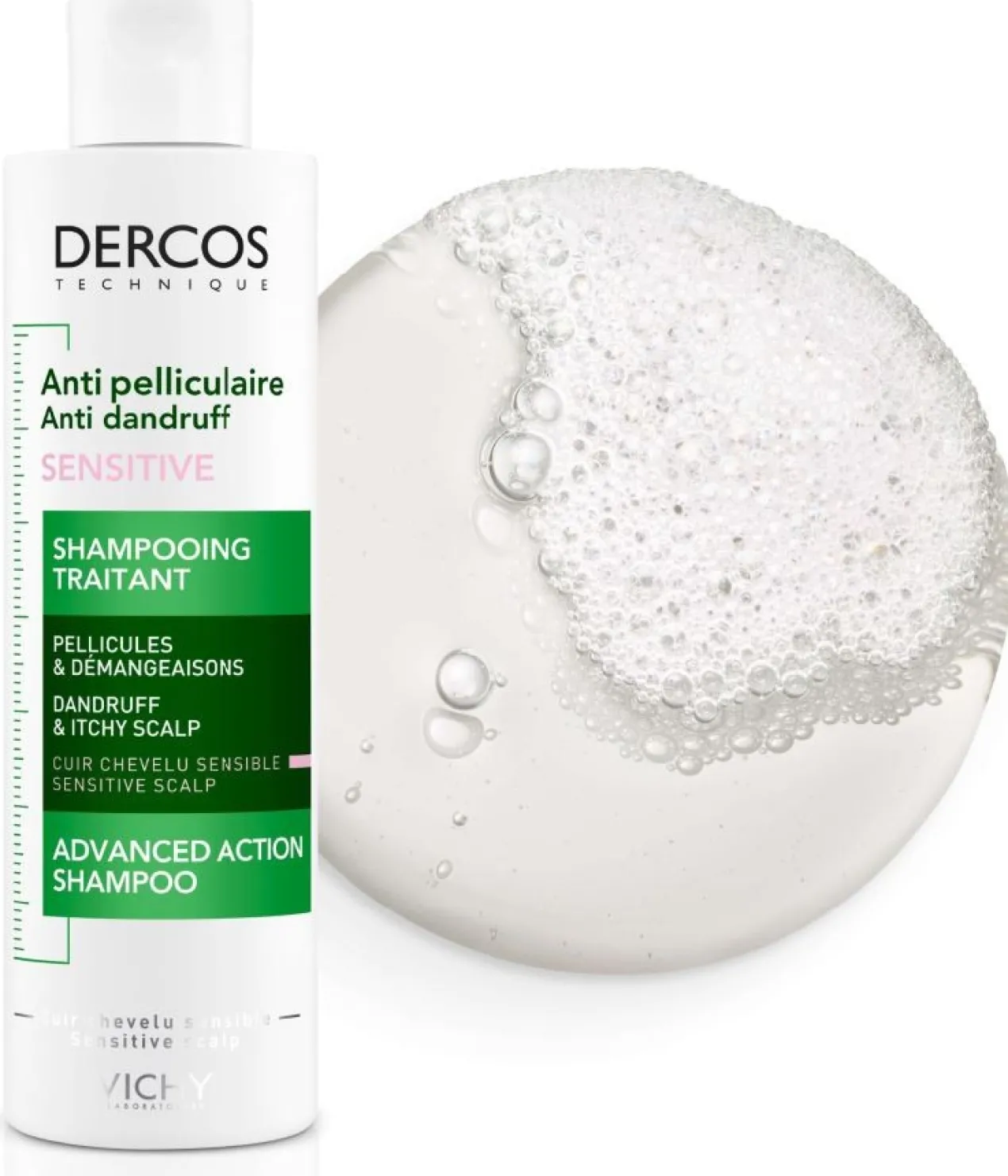 Dercos Champô Anticaspa para Couro Cabeludo Sensível