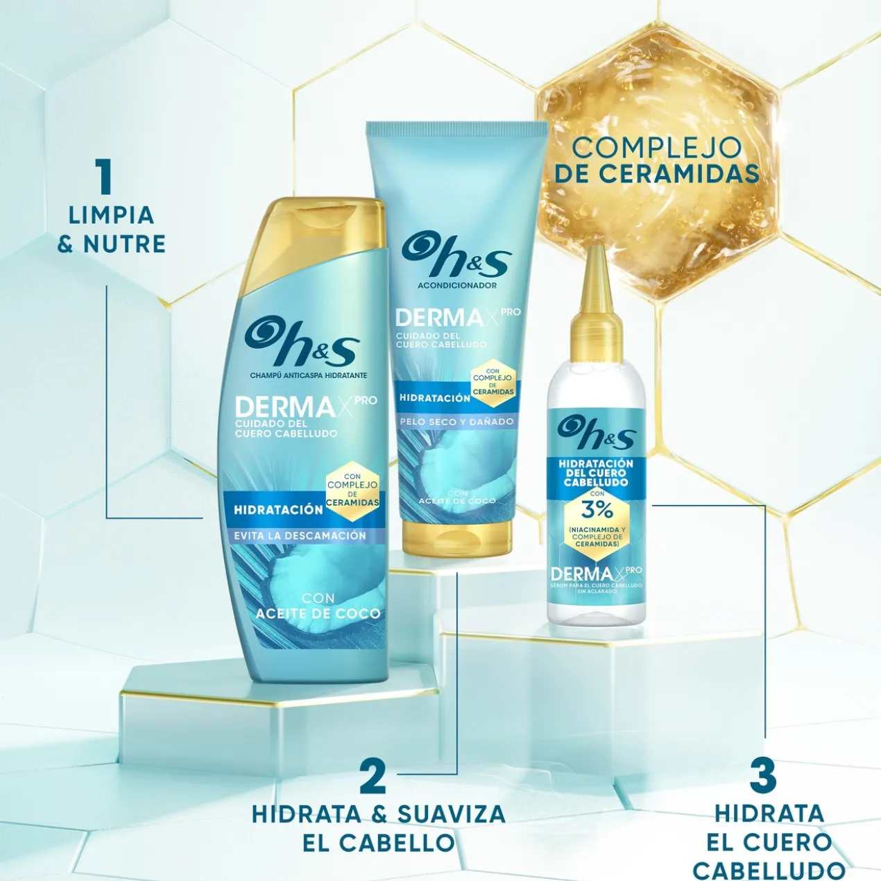 DermaXPro Champô Anticaspa Hidratante