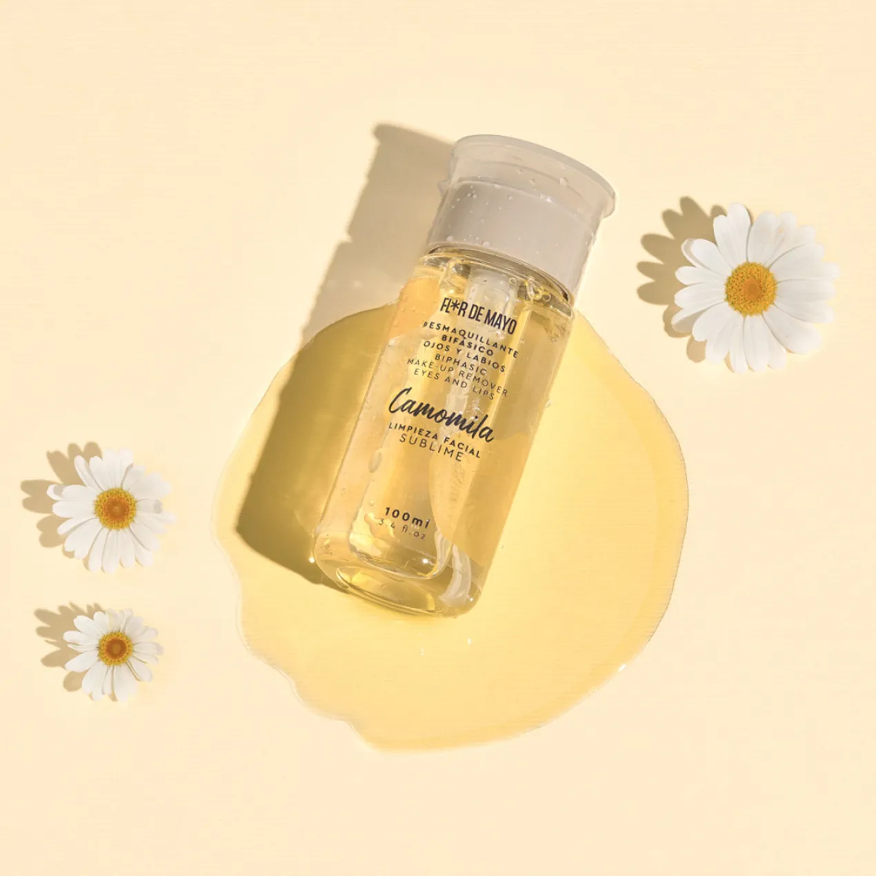 Desmaquilhante Bifásico para Olhos e Lábios com Camomila