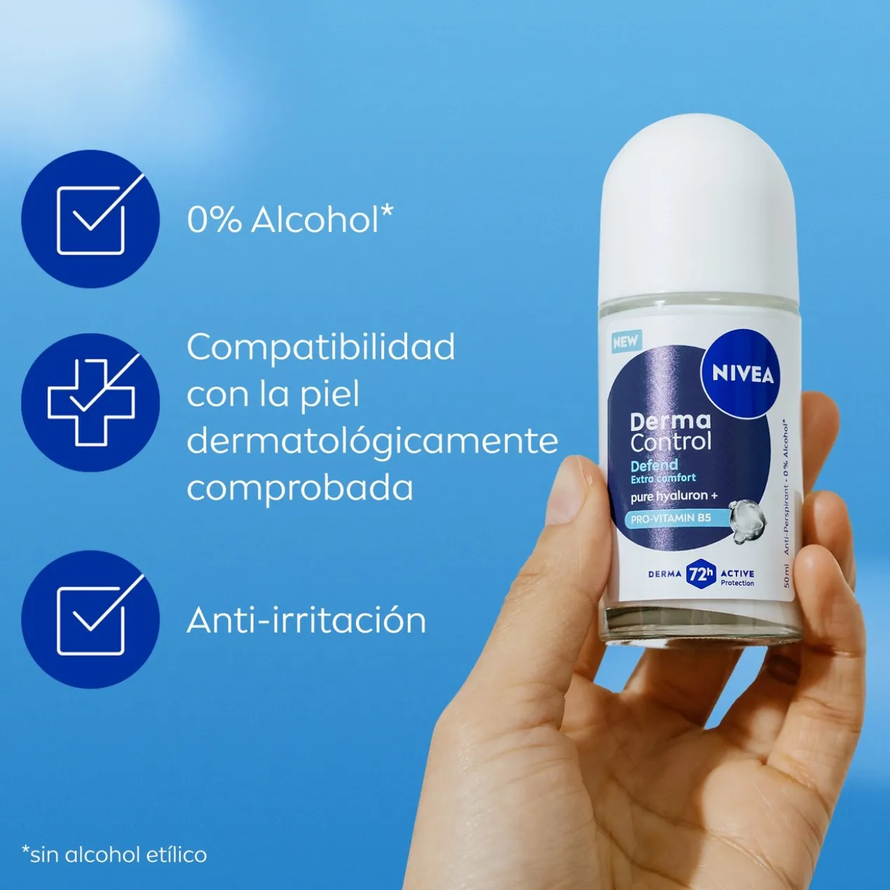 Desodorizante Antitranspirante Roll-On Derma Control Defend
