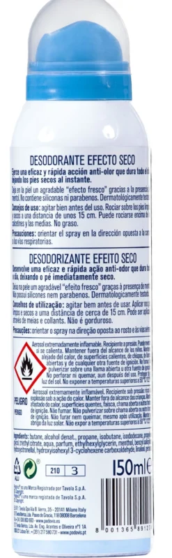 Desodorizante para Pés Efeito Seco