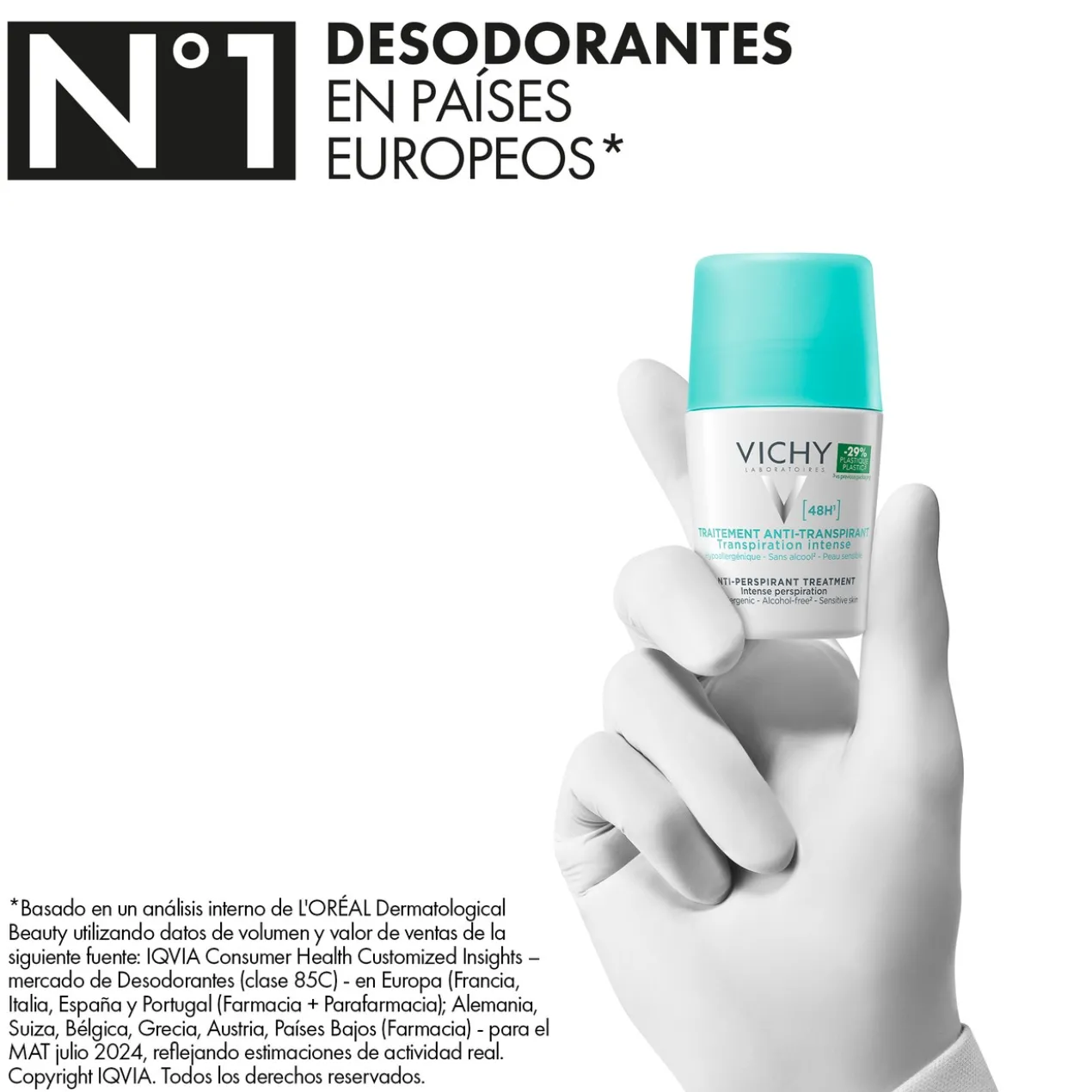 Desodorizante Roll-On 48h Antitranspirante