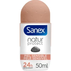 Desodorizante Roll-On Natur Protect Pele Sensível 24H com Pedra de Alúmen