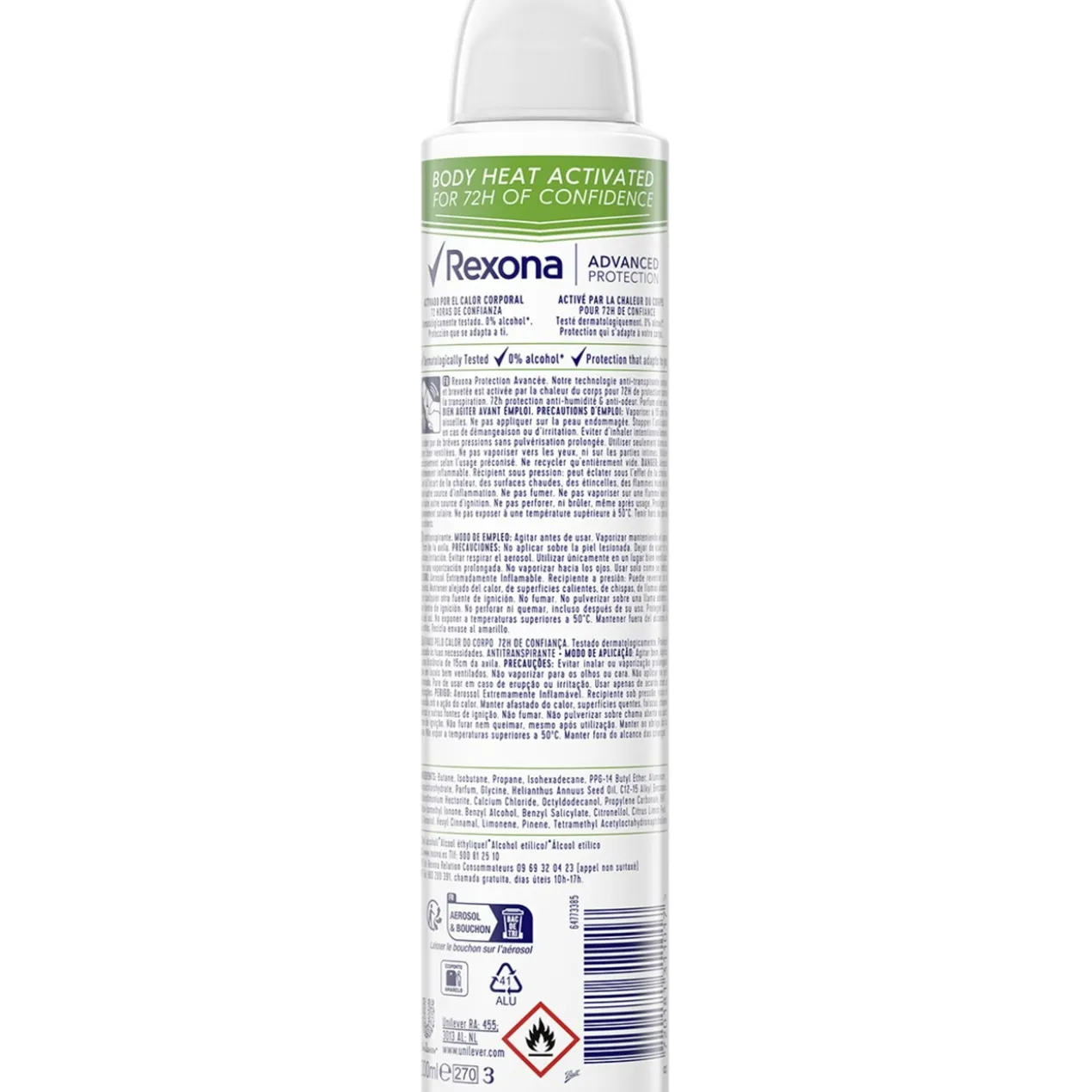 Desodorizante Spray Advanced Protection 72H Aloe Vera Scent
