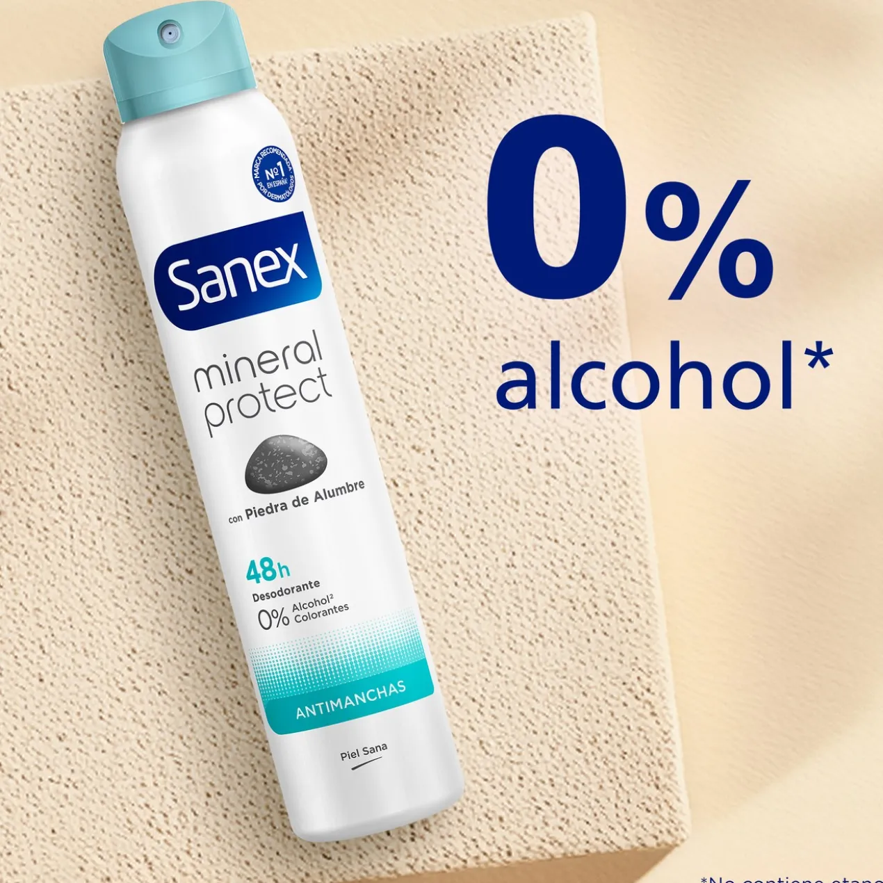 Desodorizante Spray Natur Protect 24H Antimanchas com Pedra de Alúmen