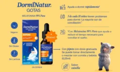 DormiNatur Gotas Melatonina Para Crianças Sabor Baunilha
