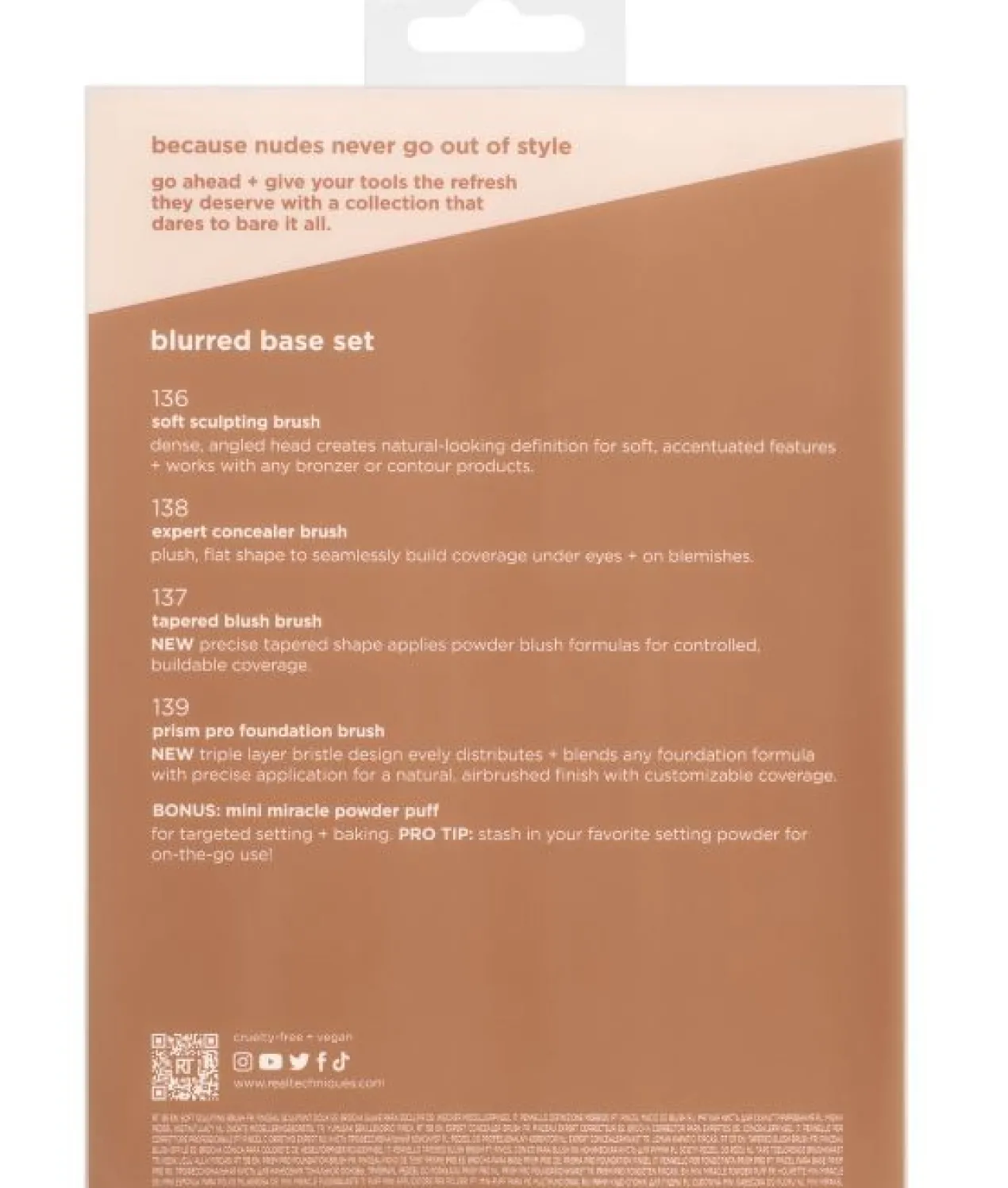 Edição Limitada New Nude Blurred base face set