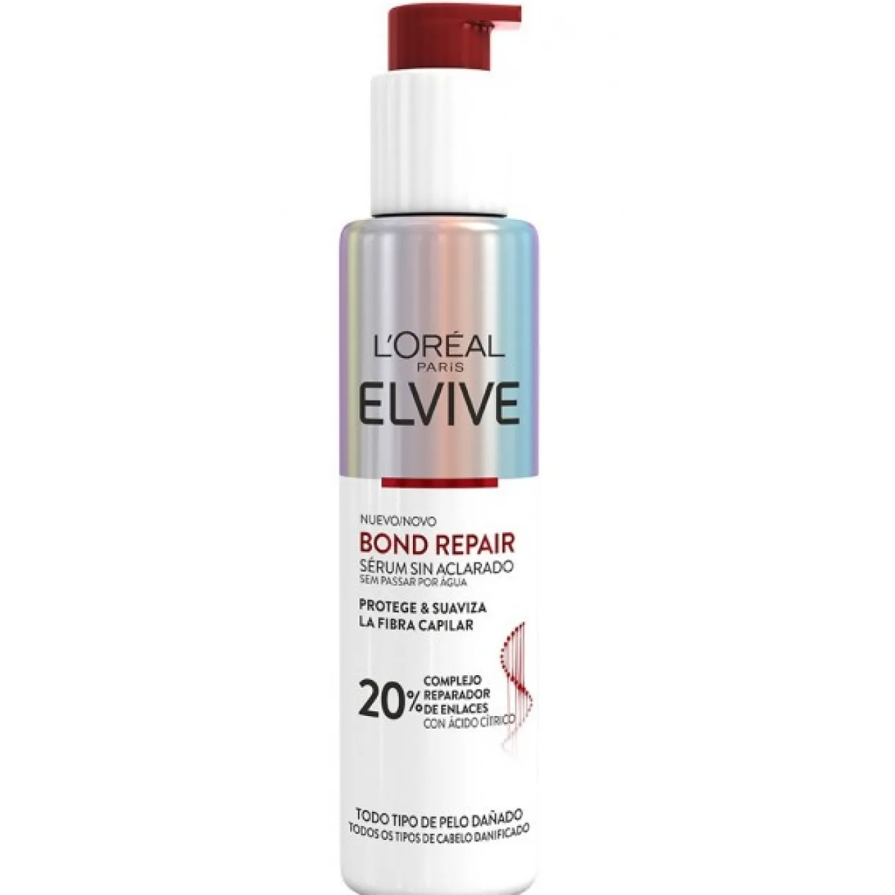 ELVIVE Bond Repair Sérum sem enxaguamento Rotina de Reconstrução Profunda