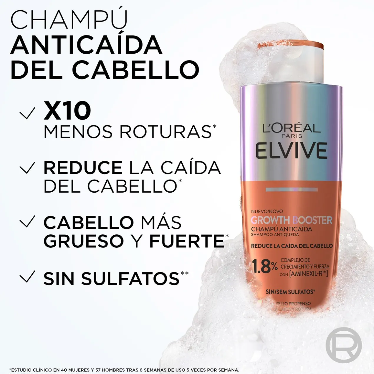 Elvive Growth Booster Champô Antiqueda