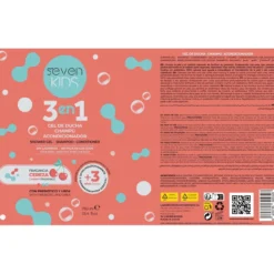 3 em 1 Gel de Banho + Champô + Condicionador