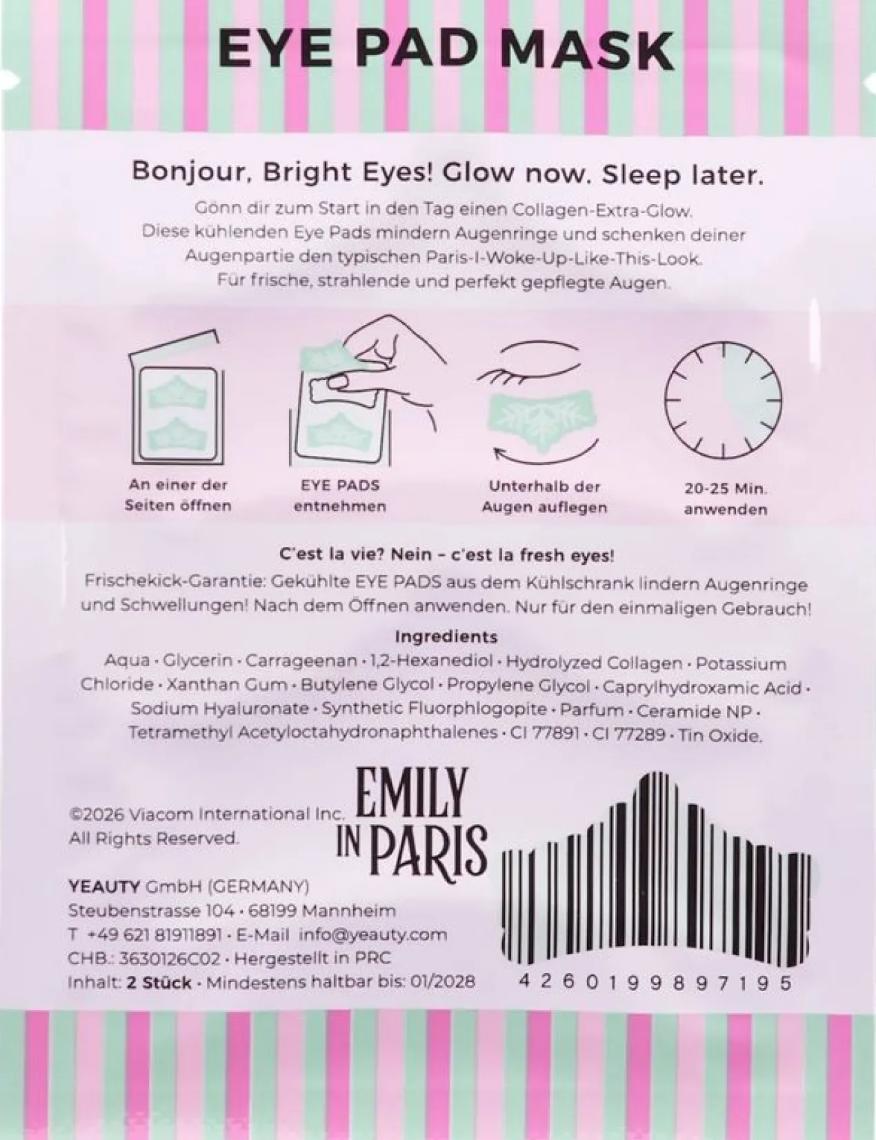Emily in Paris Patches para os Olhos Collagen Crown