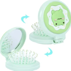 Escova com Espelho de Bolso Kawaii