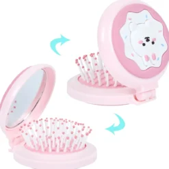 Escova com Espelho de Bolso Kawaii