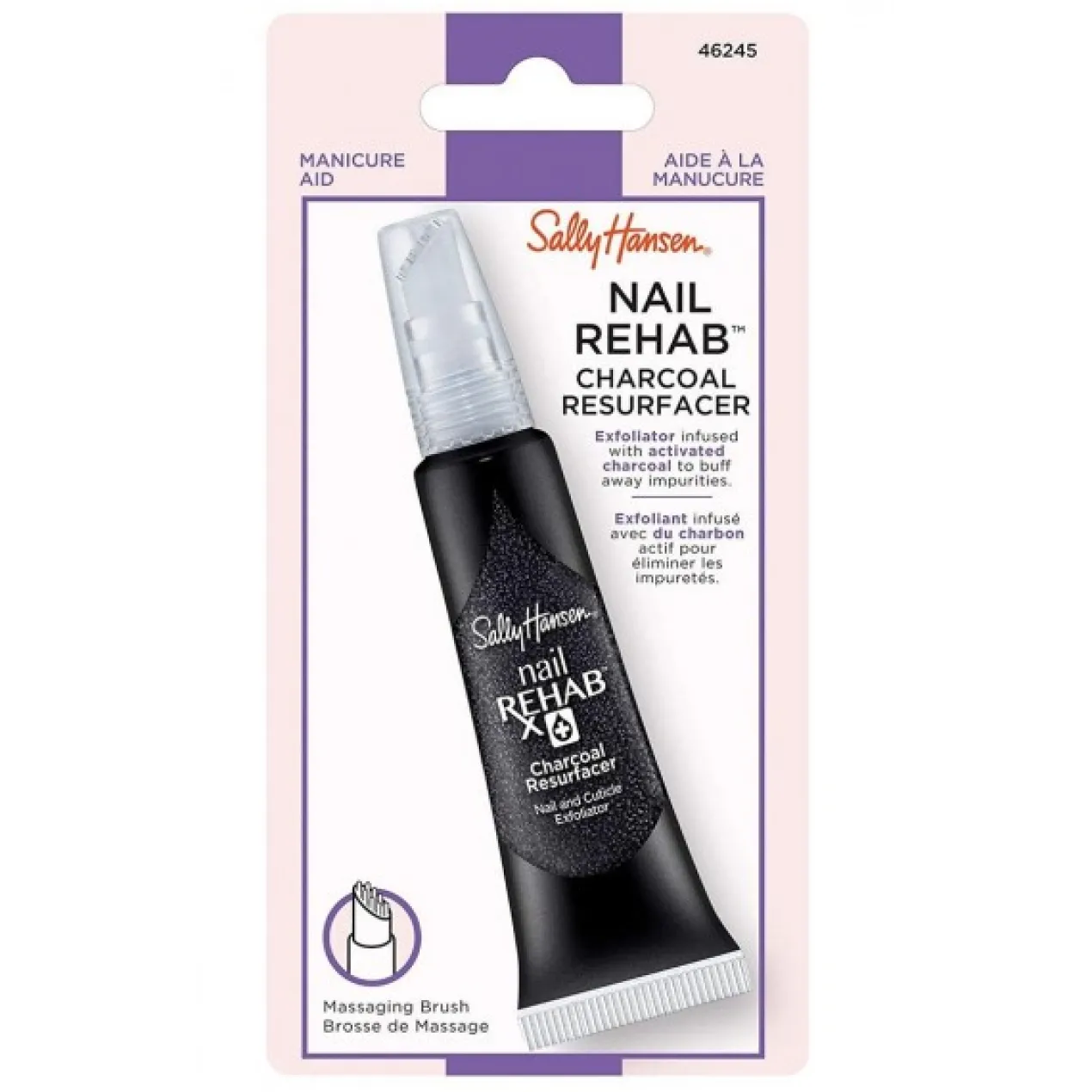 Esfoliante de Unhas e Cutículas Nail Rehab Charcoal Resurfacer