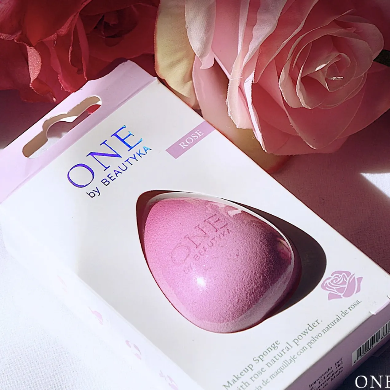 Esponja de Maquilhagem com Pó Natural de Rosa