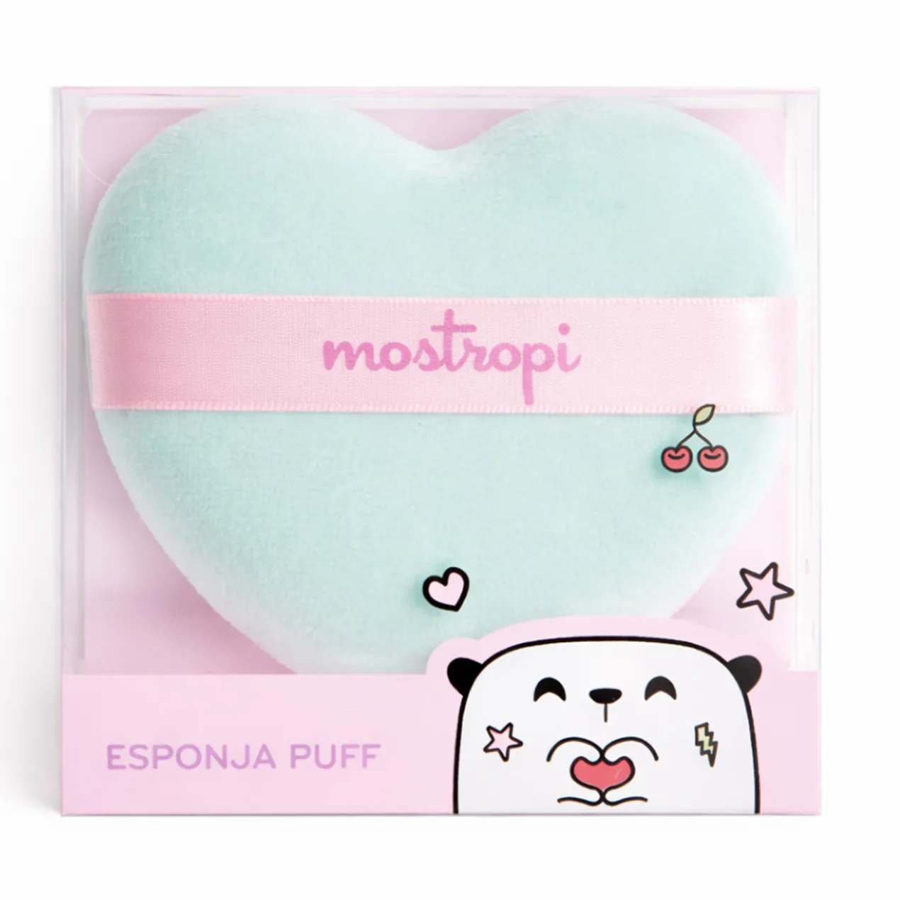 Esponja Puff de Maquilhagem Grande Coração