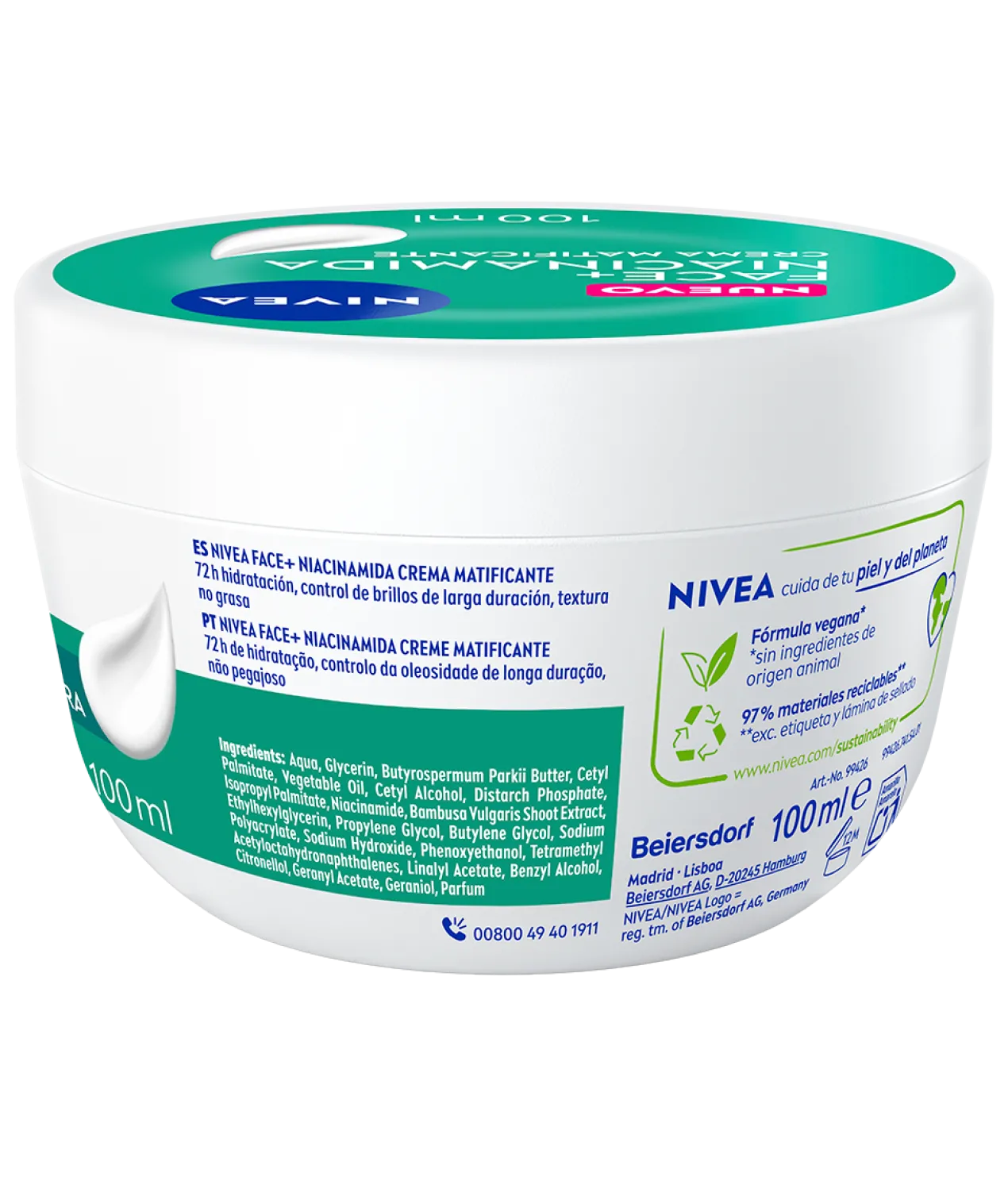 Face+ Niacinamida Creme Matificante