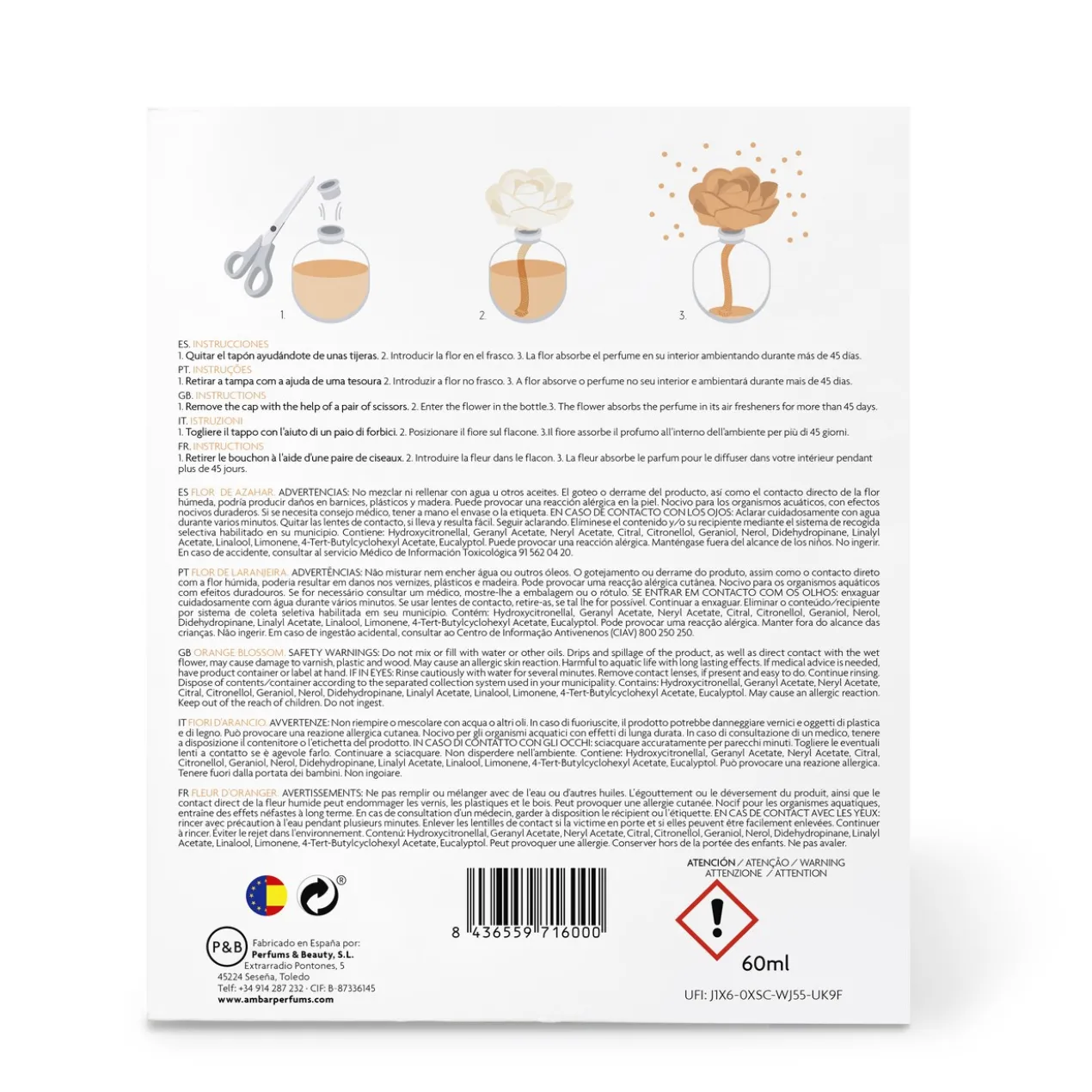 Flor Perfumada de Agua Fresca Azahar