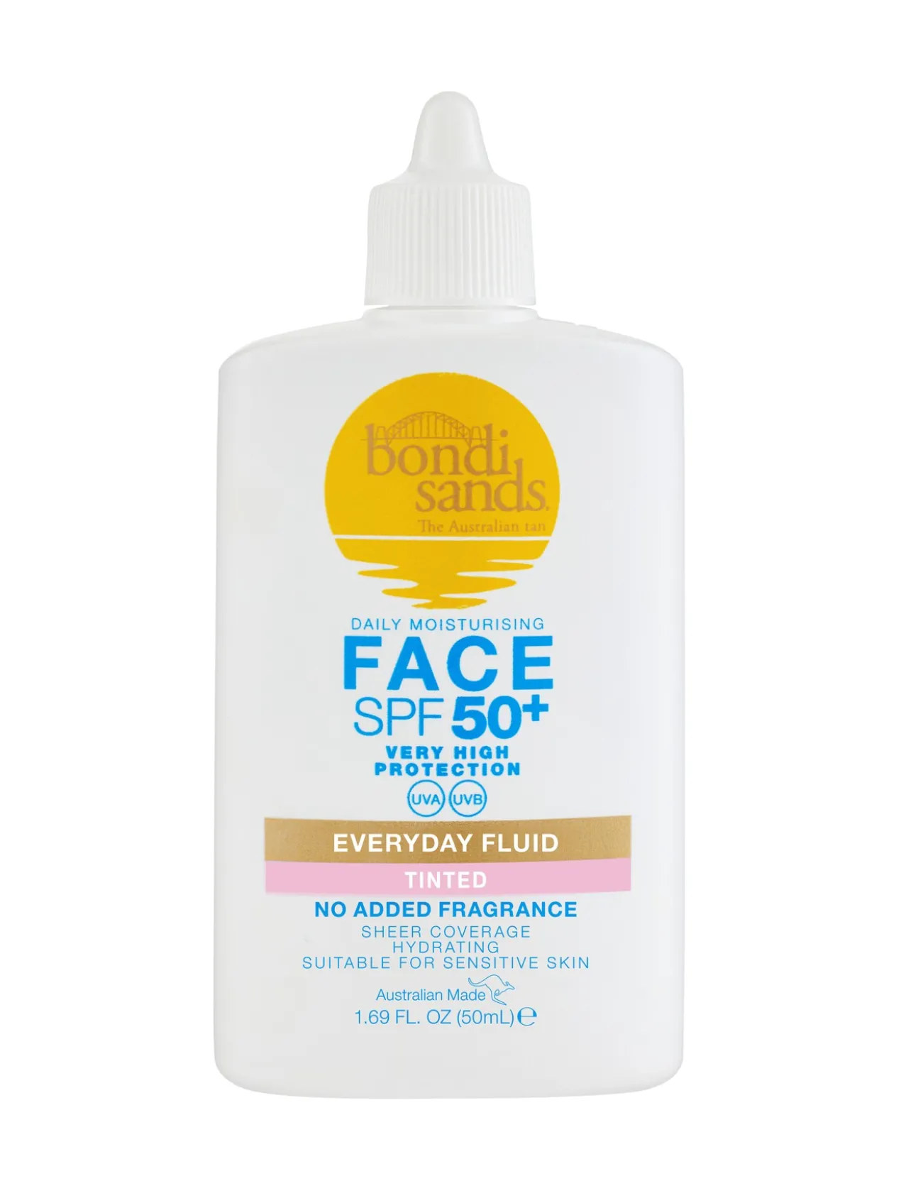 Fluido Facial com Cor Sem Fragrância SPF50+