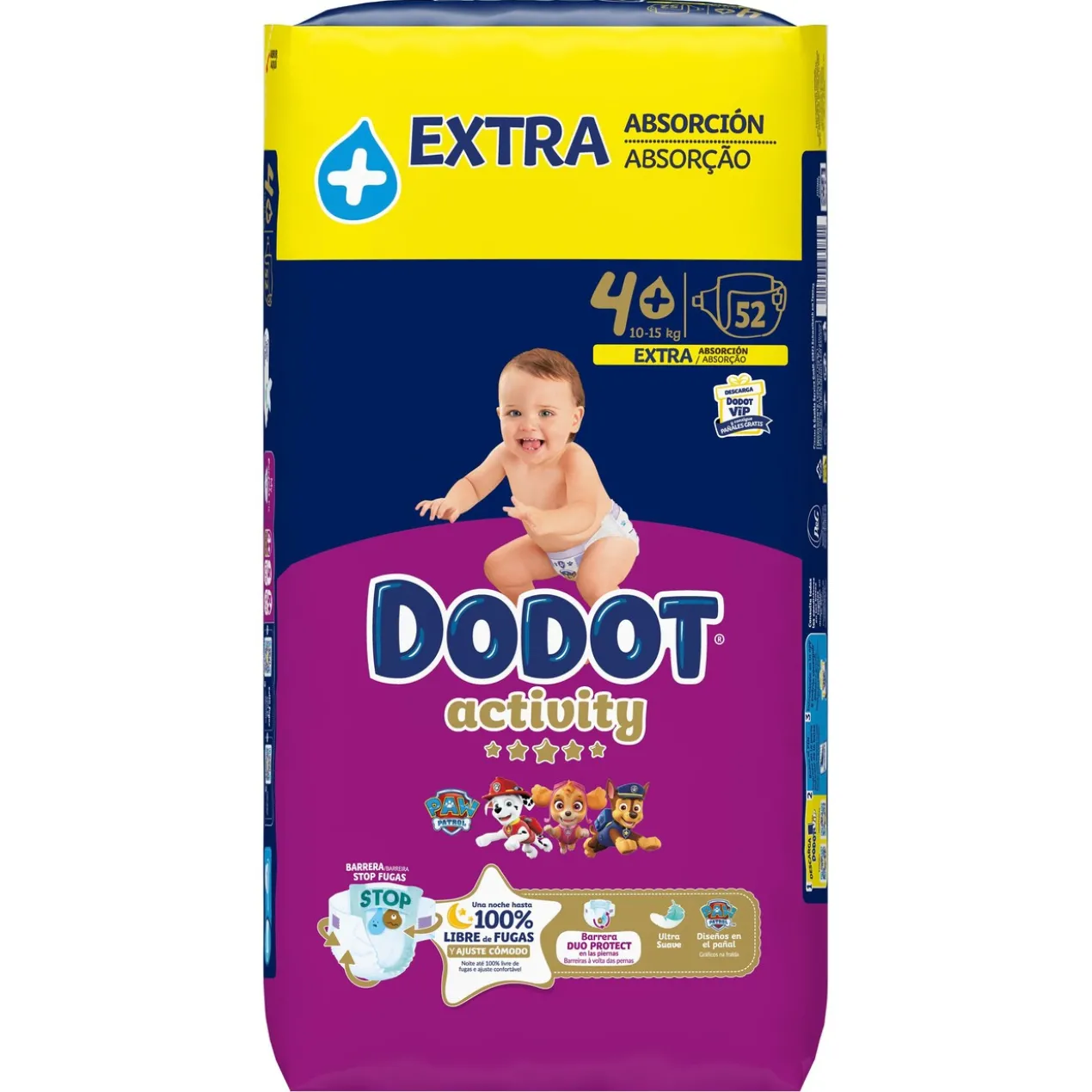 Fraldas Activity Extra Absorção Tamanho 4+