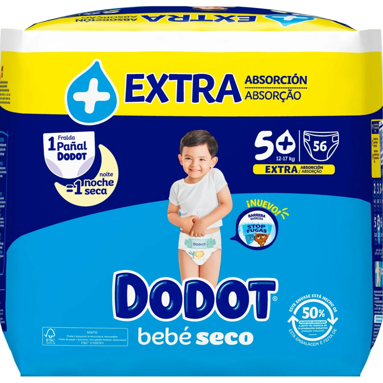 Fraldas Bebé Seco T5