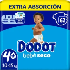 Fraldas de Bebê Seco T4+ (10-15Kg)