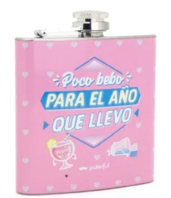 Frasco de alumínio "Não bebo muito para o ano que tive".