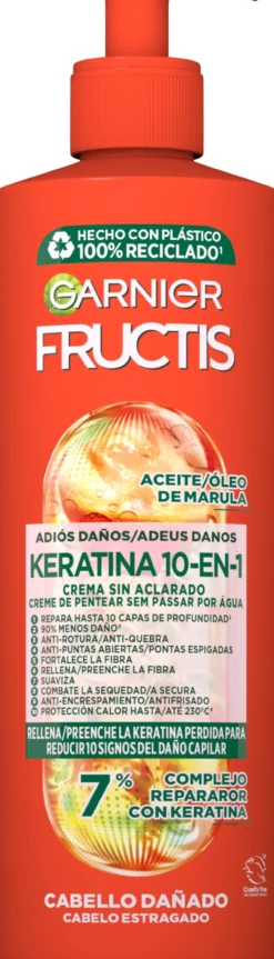 Fructis Adeus Danos Creme sem Aclarado 10 em 1 com Óleo de Marula