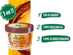 Fructis Hair Food Coco Máscara 3 em 1 Alisadora