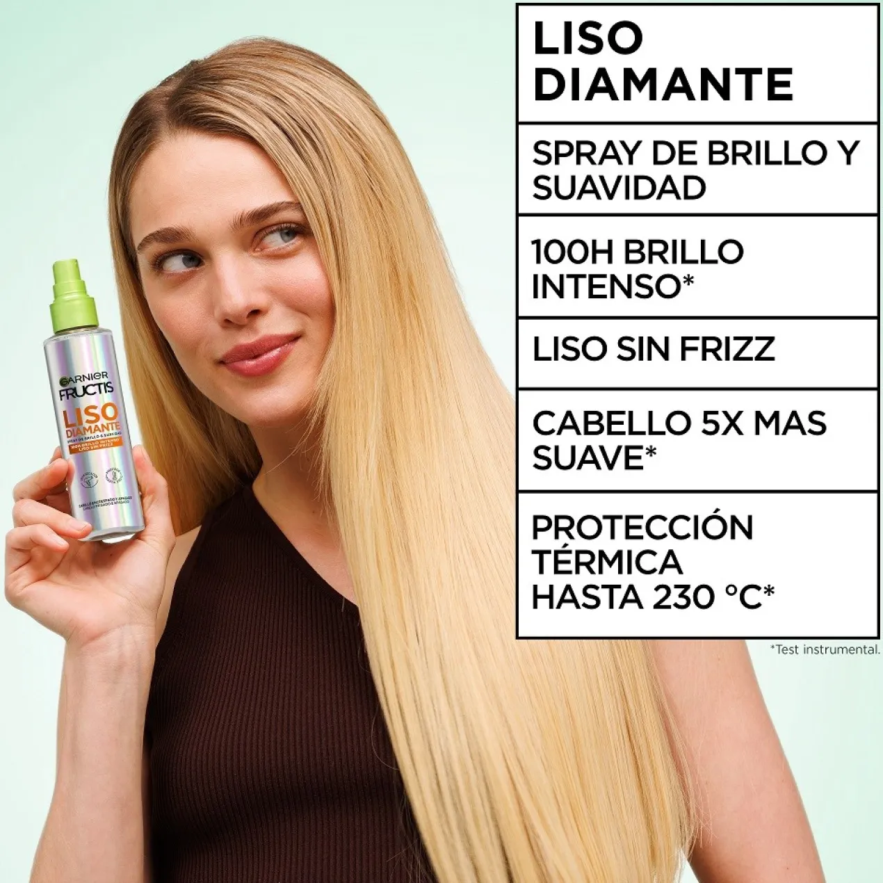 Fructis Liso Diamante Spray de Brilho e Suavidade