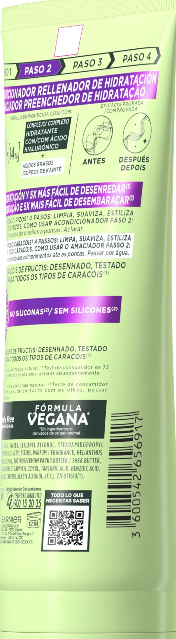 Fructis Método Caracóis Condicionador Passo 2
