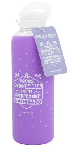 Garrafa "A veces bebo agua para sorprender a mi hígado"