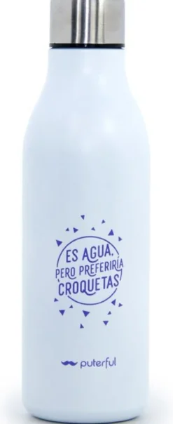 Garrafa Térmica "Es agua, pero preferiría croquetas"