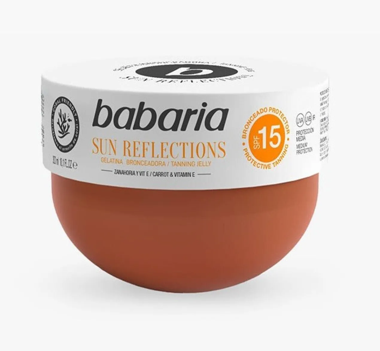 Gelatina Bronzeadora Cenoura e Vitamina E SPF15
