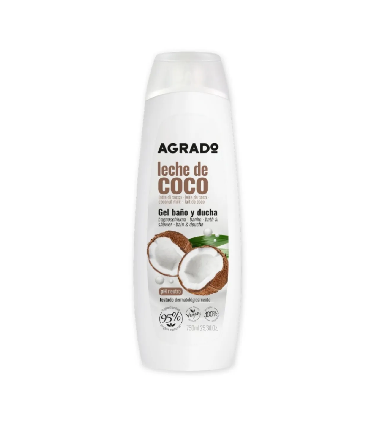 Gel de banho e duche Leite de coco