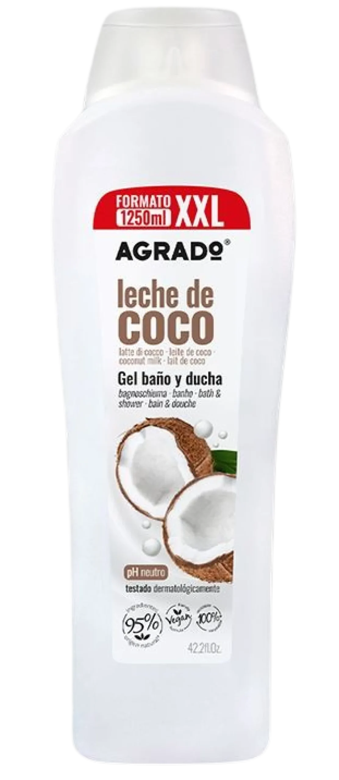 Gel de Banho XXL Leite de Coco