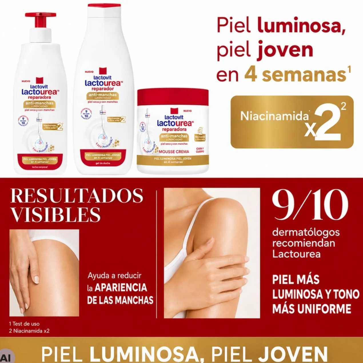 Gel de Duche Antimanchas Luminosidade Lactourea